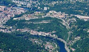 Citadelle de Besançon vue aérienne